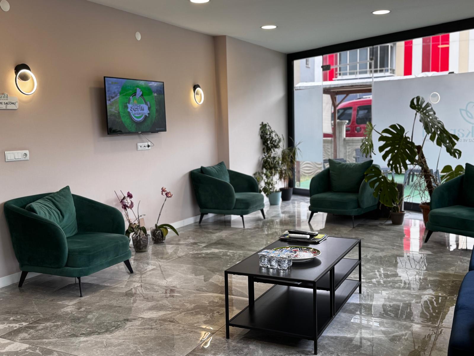 Karanfil kliniği — bekleme salonu